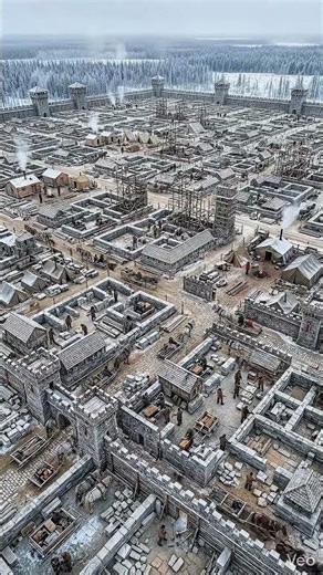 From Frozen Land to Winterfell 🐺 Full Castle Build Timelapse (Cinematic Transformation)