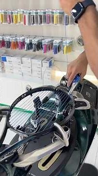 😱🥶How to string tennis racket#yonex#tennis#stringemhedin#shorts