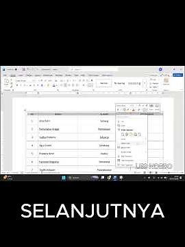Belajar cara bikin header tabel di Microsoft Word 2021 muncul otomatis di setiap halaman 🔥 #fyp