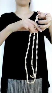 How to wear long pearl necklace? Part 2 - Rimmoto Jewelry