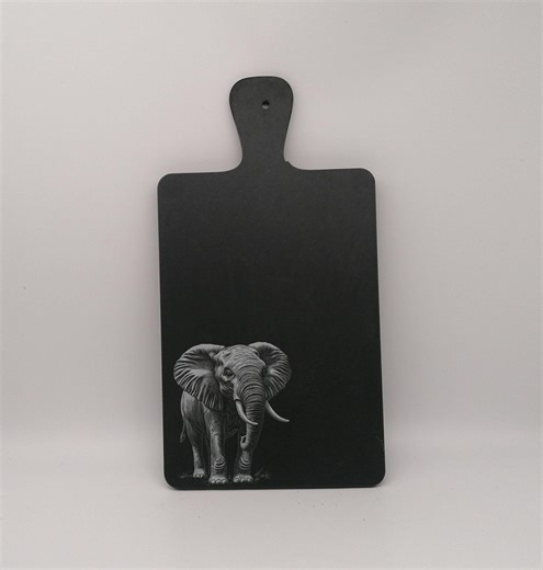Elephant Slate Serving Board – Laser Engraved Charcuterie Board - Etsy