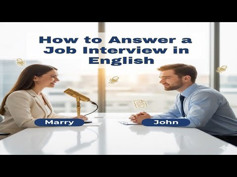 How to Answer a Job Interview in English | Full Conversation Practice for Beginners