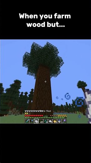 Stop chopping wood the hard way #minecraft #shorts