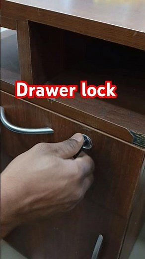 How to install a drawer lock ll easily installation #lock #ozon #shorts #diy