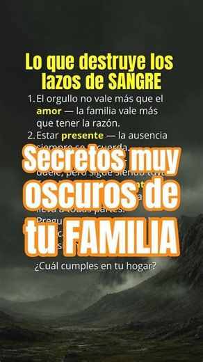 Secretos peligrosos que oculta tu FAMILIA #psicologíaoscura #desarrollopersonal #motivación