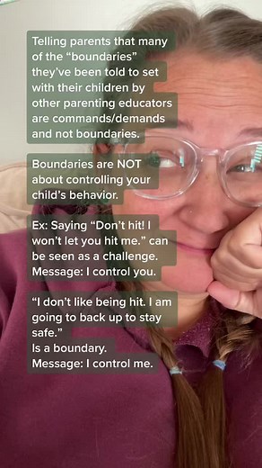 My parenting pet peeve! Setting clear and consistent boundaries is about YOU and not THEM! 💕