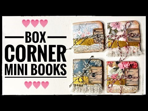 Box Corner Mini Books - Journal Making - Mass Making Project