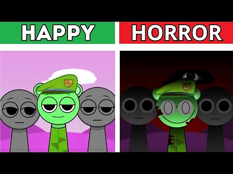 Happy Sprunk Friends | Incredibox Sprunki - Normal Version vs Horror Version (Happy Tree Friends)