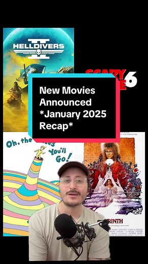 New Movies Announced for January 2025