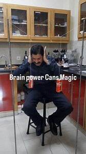 1.1K reactions · 75 shares | Brain Power Cans Magic|| #instagramreels #science #experiment #physics | Science with Asif | Facebook