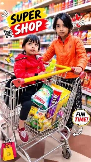 Cute Kids Super Shop Shopping 🛒 | Fun Grocery Shopping Adventure | Family Vlog