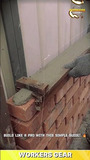 Smart Masonry Guide Tool for Leveling Mortar and Achieving Clean, Professional Brick Wall Finishes
