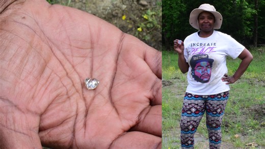 Mourning mother discovers 3.09-carat diamond during Arkansas road trip
