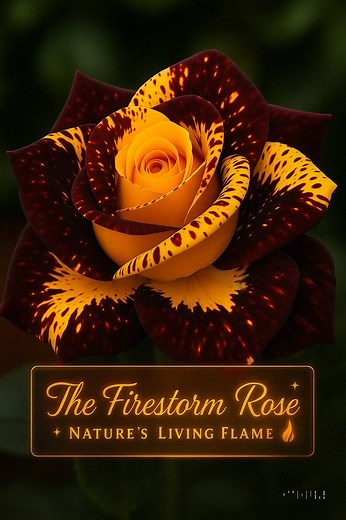 🔥🌹 The Firestorm Rose — Nature’s Living Flame ✨🔥 | Trend Tops