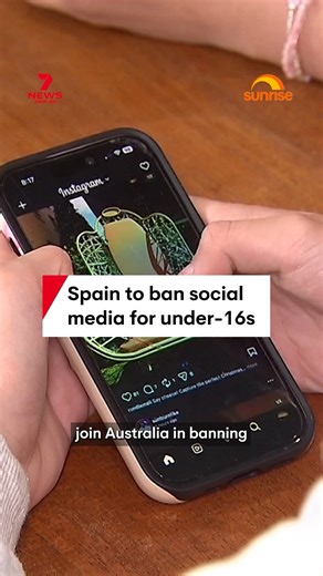 Spanish Prime Minister Pedro Sanchez announced the government's decision to ban social media for teenagers under 16-years-old, following in Australia's footsteps. #socialmediaban #socialmedia #ban #spain #technology | 7NEWS Brisbane