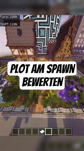 HaseAufSprung hat ein Plot direkt am Citybuild Spawn gebaut auf unserem Minecraft Server