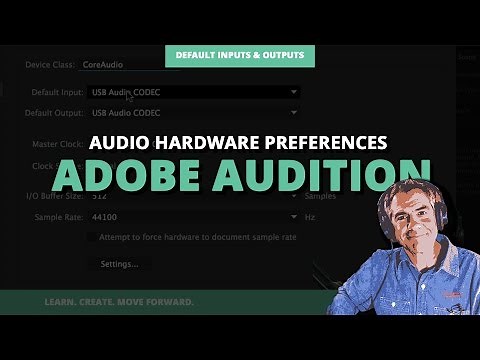 How To Change Audio Hardware Preferences in Adobe Audition