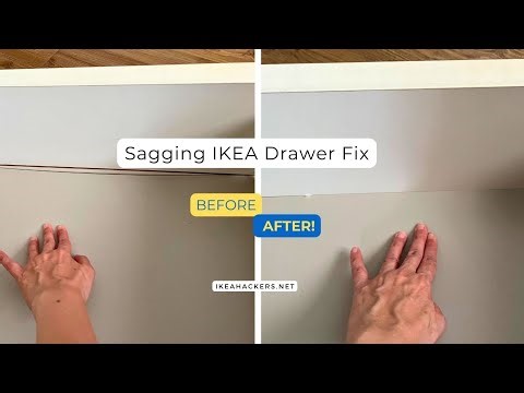 Sagging IKEA drawers - Cheap, Quick Fix!
