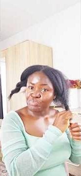 4C hair styling for lazy girls #easyhairstyle #tutorial