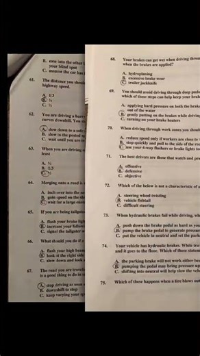CDL test answers, trucker general knowledge