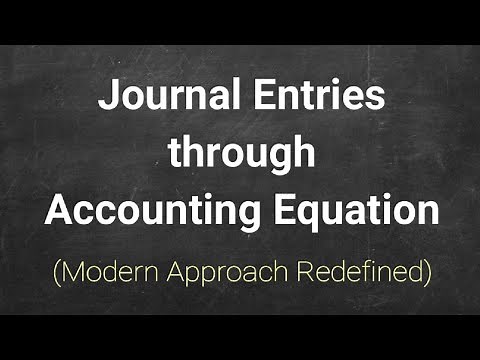 #2 Journal Entry through Accounting Equation ~ Modern Approach Redefined