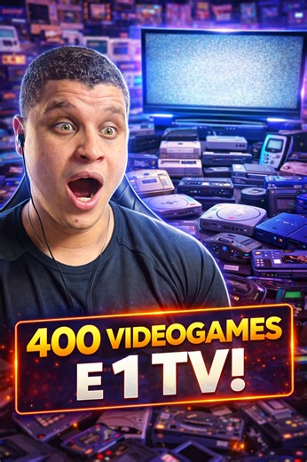 Ele ligou todos os seus vídeogames em uma única TV e entrou pro Guiness Book com esse novo record mundial! #gamrr #games Proteção digital é com o @kasperskybr Use meu cupom: MAZÃO e ganhe 30%OFF #kaspersky