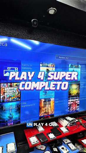 Este no es cualquier Play 4 🎮🔥 Es un Play 4 bien armado, ideal para llegar a casa y jugar desde el primer día 😮 ✔️ juegos de última generación ✔️ 2 controles originales ✔️ Ventilador para mejor rendimiento ✔️ Base para cargar controles ✔️ 2 discos duros de 1TB ✔️ Consola con todos sus cables ✔️ Garantía incluida Todo original y probado 👌 📍 Estamos en Ciudad Nezahualcóyotl, a 5 minutos del metro Guelatao #playstation #xbox #consolasdevideojuegos #iztapalapa #gamer