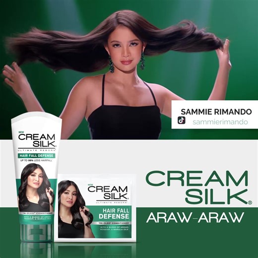 Using shampoo alone makes hair 3x more prone to hair fall. Don’t skip conditioner! For 100% stronger, more beautiful hair, mag-Cream Silk araw-araw like Sammie Rimando. Follow Sammie on Tiktok to see more of her strong & beautiful hair: @sammierimando | Cream Silk Philippines