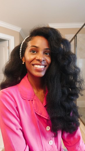 Mya-Karren || Fashion and Natural Hair Care on Instagram: "Chebe journey Week 14 Day 91. Using Chebe grease for thicker hair and length retention. It’s wash day, I am applying Chebe grease this Monday because I have some content to submit and I want the versatility that the Chebe grease allows. . . Leave in - @sheamoisture Chebe grease - @odaranaturals"