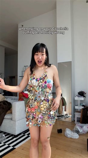 Trying on my COACHELLA outfit GONE WRONG (it broke)