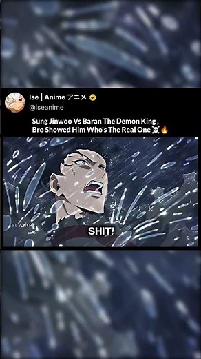 Jinwoo Vs Baran ☠️🔥#anime #sololeveling