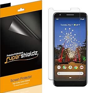 Supershieldz (6 Pack) Designed for Google (Pixel 3a) Screen Protector, 0.23mm High Definition Clear Shield (PET)