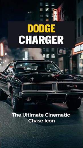 Dodge Charger The Ultimate Cinematic Chase Icon