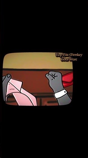 Top Hat Monkey Goes West Animation #shorts
