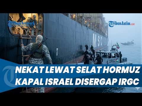 RECKLESS! Israeli Ship Passing Through the Strait of Hormuz Immediately Ambushed by the IRGC
