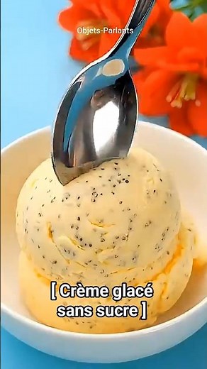 Crème glacée saine et bon pour la santé plus naturelle et sans sucre