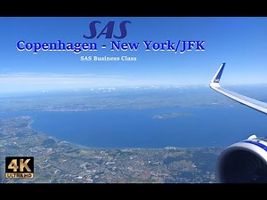 Copenhagen to New York/JFK in SAS Business - 4K