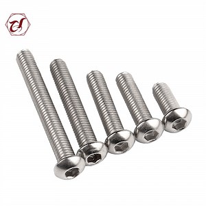 [Hot Item] Stainless Steel Button Head Socket Screw ISO 7380 304 Machine Screw A2-70 Scoket Screw A4 Socket Screw
