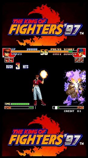 The Kof 97 Orochi Chris Vs Choi #fightinggames #kof #multiplayer