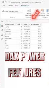 DAX Power Features in PowerBI 😈#powerbi #excel