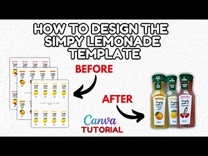 DIY Custom Simply Juice Labels in Canva | Simply Lemonade, Raspberry Lemonade & Orange Juice