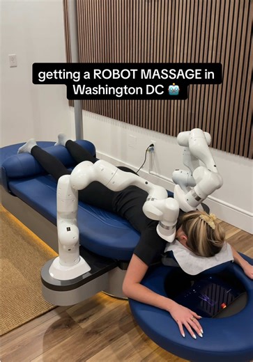 the song that came on during 😂😂 come with me to get a robot massage in Washington DC! this is called Aescape robotic massage experience & you can book it at the Conrad Washington DC 🤖 I love how much control I had over the music, pressure, etc & the robot is heated so it’s sooo relaxing throughout. TY to the hotel for having me! #dcthingstodo #dmvthingstodo #dctiktokers #dclife #citycenterdc