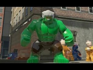 LEGO Marvel Super Heroes - All Big-fig Special Moves (PS4)