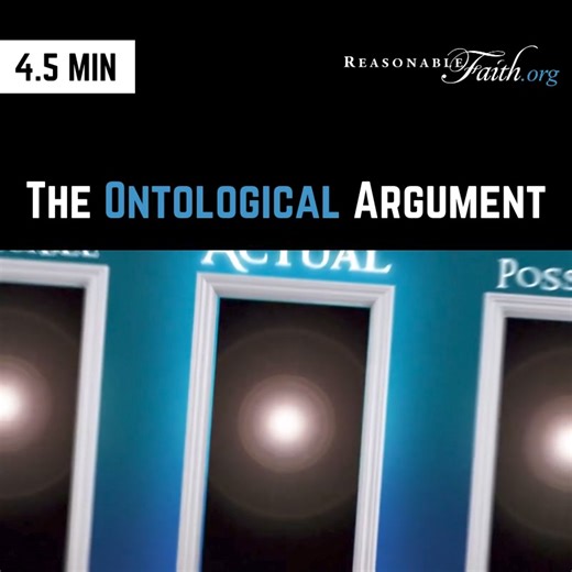 Is it even possible that God exists? If so, He exists! Check out this Reasonable Faith original video on the ontological argument. #Apologetics #OntologicalArgument | Reasonable Faith