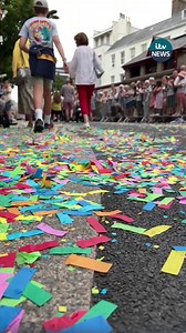 Battle is back! 🌺🎉Thousands enjoy a parade of music and colour, despite a scaled-down version of events this year. | ITV Channel TV