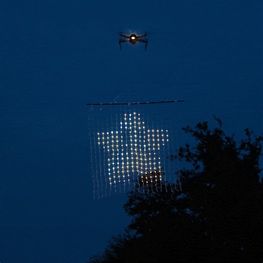 Make a nighttime display in the sky with an LED Matrix attached to a drone. '@adafruit #LEDs #drones #3dprinting Learn More -->https://bit.ly/42iI1e2 | DigiKey
