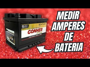 How to measure the AMPERAGE of a car BATTERY