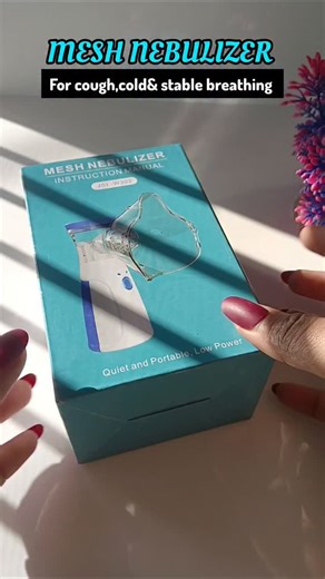 shalini🌜 on Instagram: "Breathe easy anytime, anywhere with this portable mesh nebulizer 💨💙 Silent, lightweight & super easy to use – perfect for kids & adults 👶👩‍🦰👨‍🦱 Fast relief, gentle mist & travel-friendly design ✈️✨ Your health partner for daily respiratory care 💯 #meshnebulizer #cough #breathingproblems #explorepage✨ #foryoupage amazon nebulizer, mesh nebulizer, portable nebulizer, nebulizer machine, nebulizer for adults, handheld nebulizer for kids, rechargeable nebulizer, silen