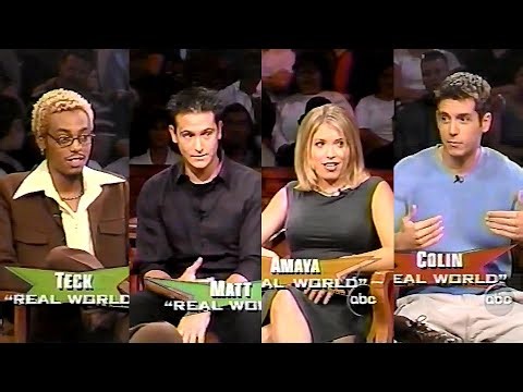 The Real World Hawaii Cast 1999 | Politically Incorrect w/ Bill Maher | Teck, Amaya, Matt, Colin MTV