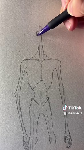 How to Draw Siren Head Horror Characters